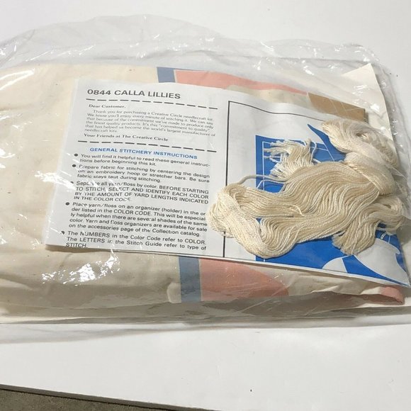 Creative Circle Cross Stitch Kit 844 Calla Lillies - Picture 4 of 6